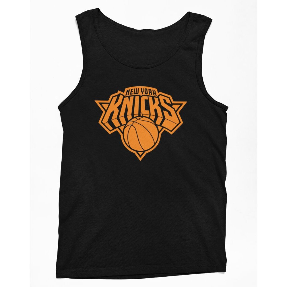 NEW York Knicks Monochrome Team Color Pop Logo Tank Top BLACK